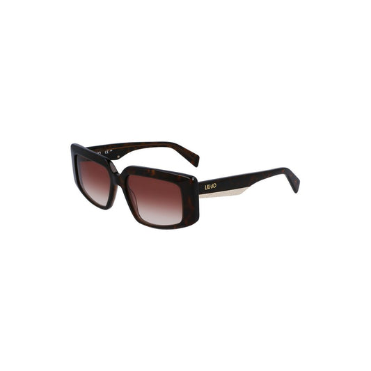 Liu Jo – Brown Rectangular Acetate Sunglasses