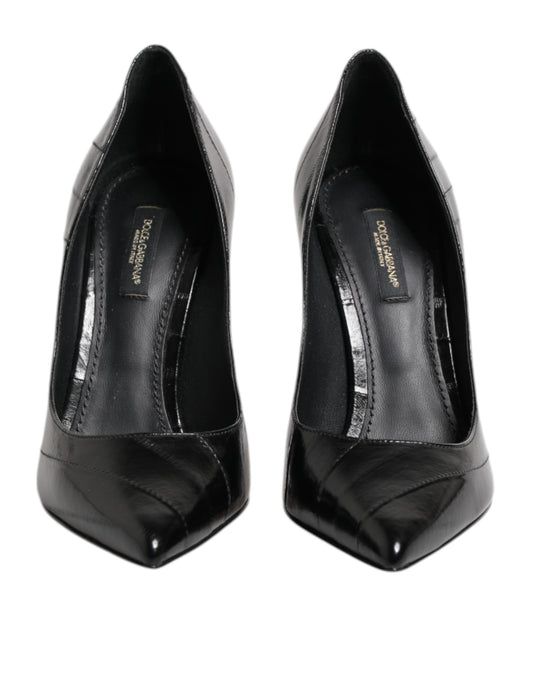 Dolce & Gabbana – Black Leather Stiletto Pumps