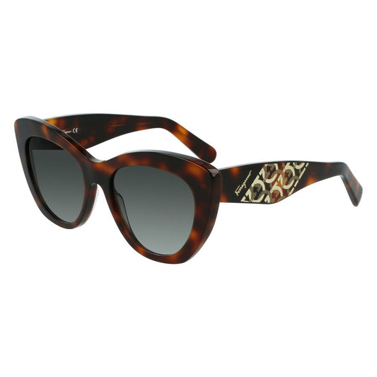 Salvatore Ferragamo – Brown Tortoiseshell Sunglasses