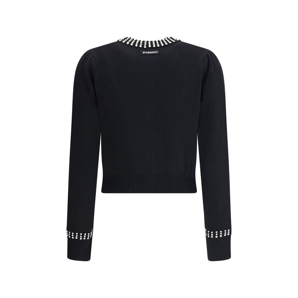 PINKO - Black Nylon Cardigan