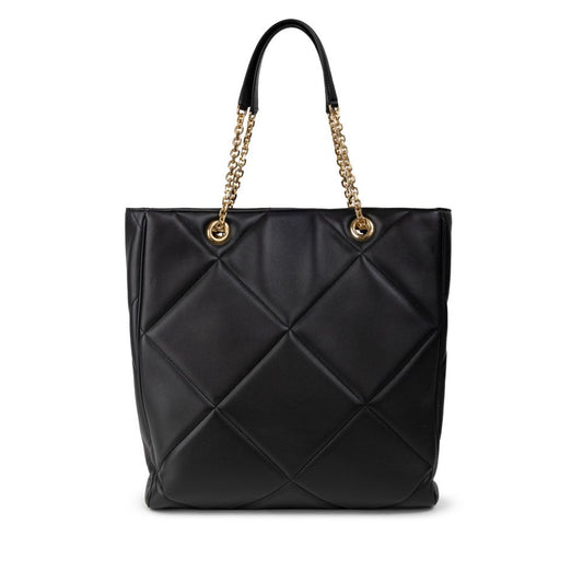 Dolce & Gabbana – Matelassé Leather Tote Bag Black