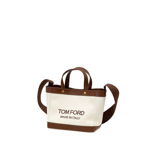 Tom Ford – T-Screw Canvas Tote Bag Ivory