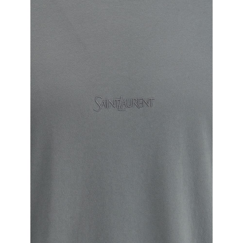 Saint Laurent - Green Cotton T-Shirt