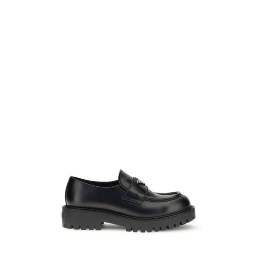 Prada – Double Chocolate Leather Loafers