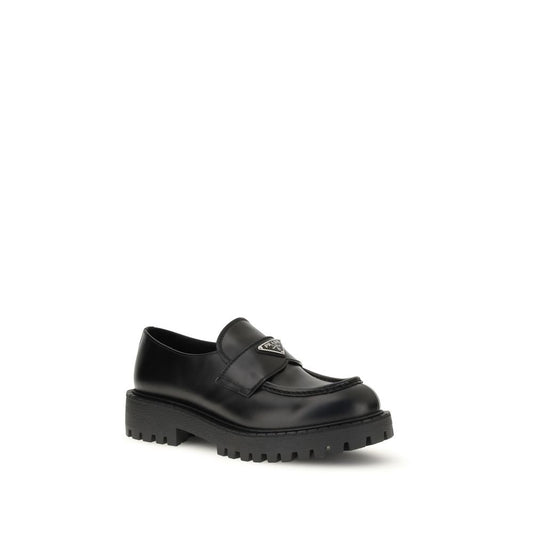 Prada – Double Chocolate Leather Loafers