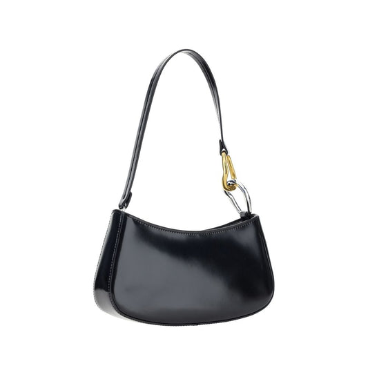 Staud – Ollie Leather Shoulder Bag in Black