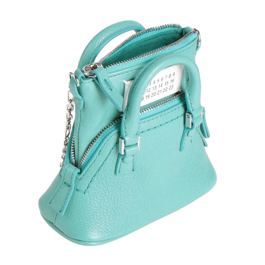 Maison Margiela – Mini Crossbody Bag in Blue Goatskin