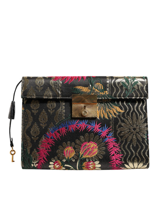 Dolce & Gabbana – Multicolor Jacquard Floral Bag