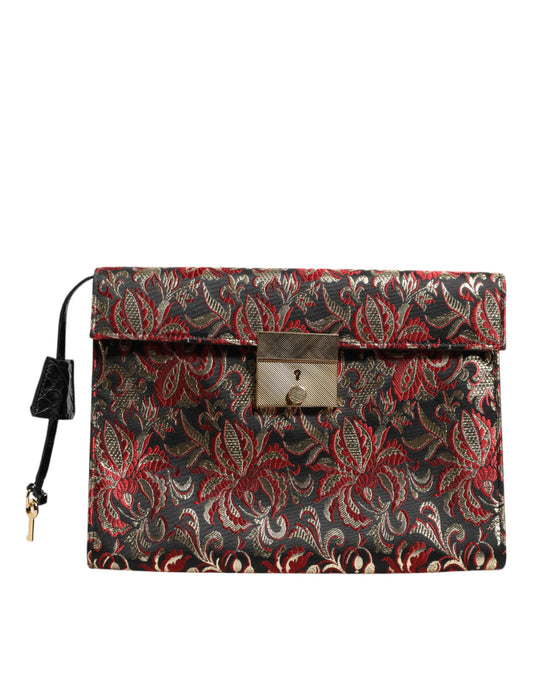 Dolce & Gabbana – Multicolor Jacquard Floral Briefcase