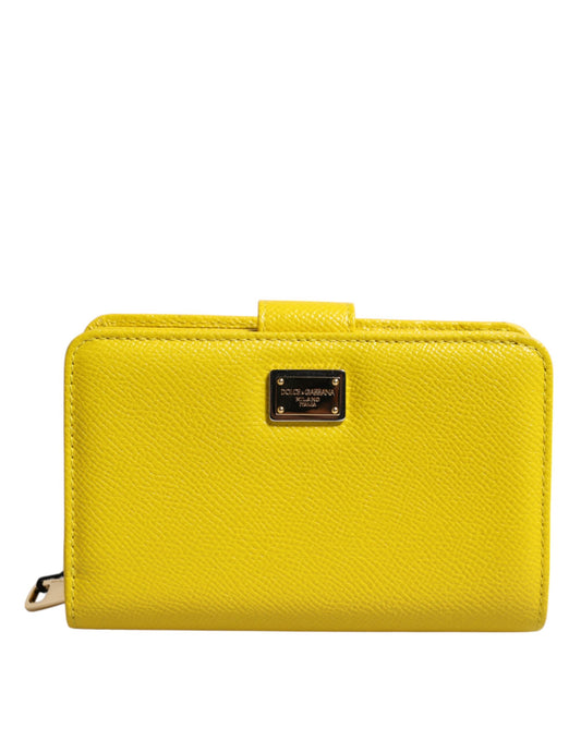 Dolce & Gabbana – Yellow Leather Continental Wallet