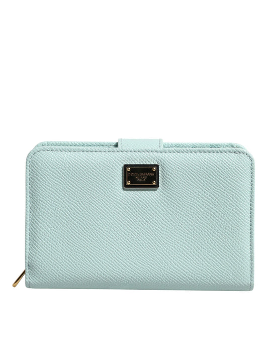 Dolce & Gabbana – Mint Green Leather Continental Wallet