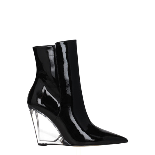 Stuart Weitzman – Black Leather Ankle Boots