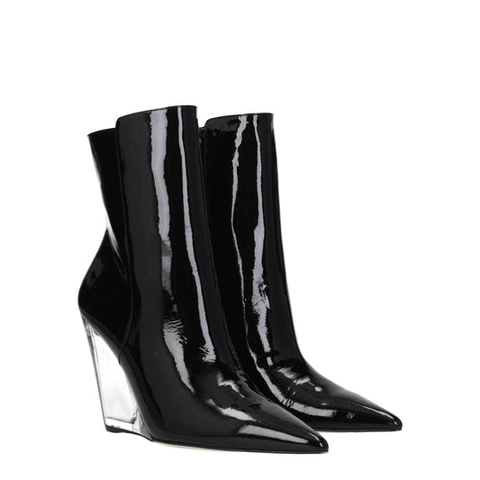 Stuart Weitzman – Black Leather Ankle Boots