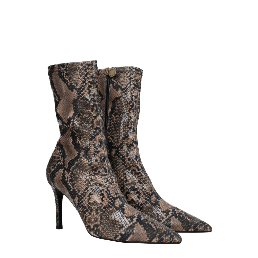 Stella McCartney – Brown Python Ankle Boots