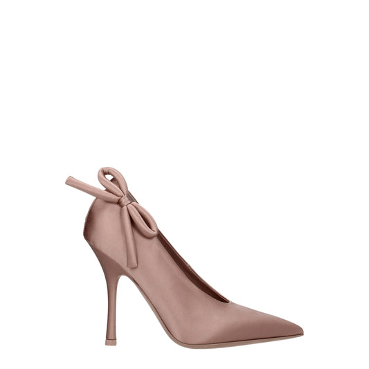 Valentino Garavani – Pink Satin High Heel Pumps