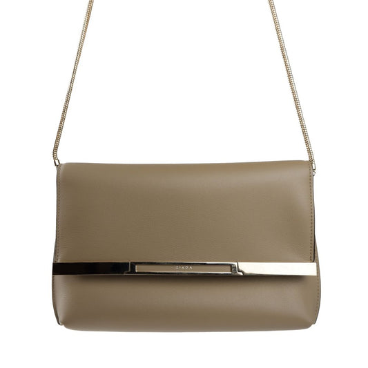 Giada Milano – Beige Leather Crossbody Clutch