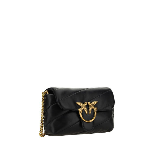Pinko – Black Love Baby Leather Shoulder Bag