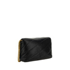 Pinko – Black Love Baby Leather Shoulder Bag