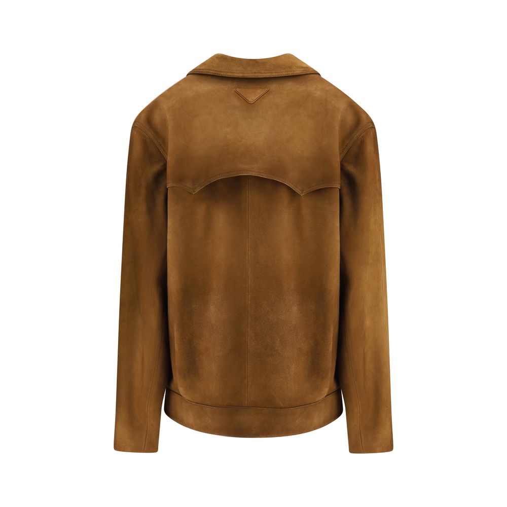 Prada - Brown Leather Jacket