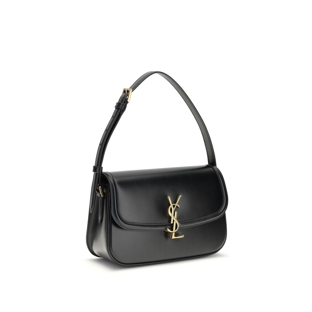 Saint Laurent – Solferino Medium Shoulder Bag Black Box Leather