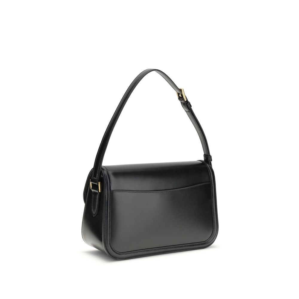 Saint Laurent – Solferino Medium Shoulder Bag Black Box Leather