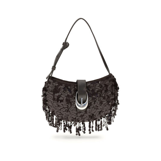Staud – Alana Sequin Shoulder Bag Brown