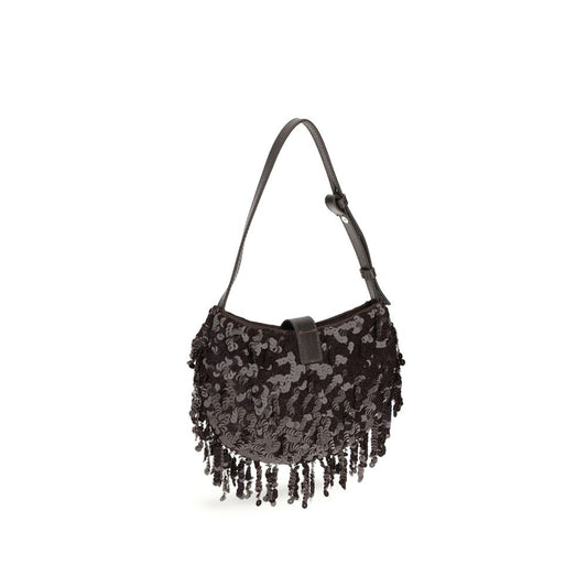 Staud – Alana Sequin Shoulder Bag Brown