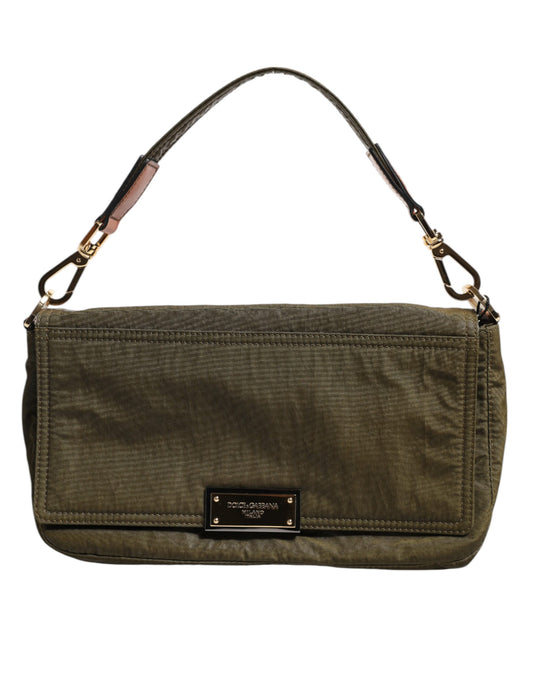 Dolce & Gabbana – Dark Green Nylon Shoulder Bag