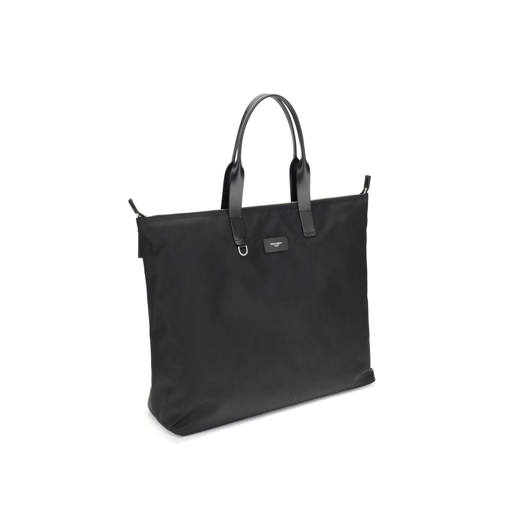 Dolce & Gabbana – Black Adamo Large Tote Bag