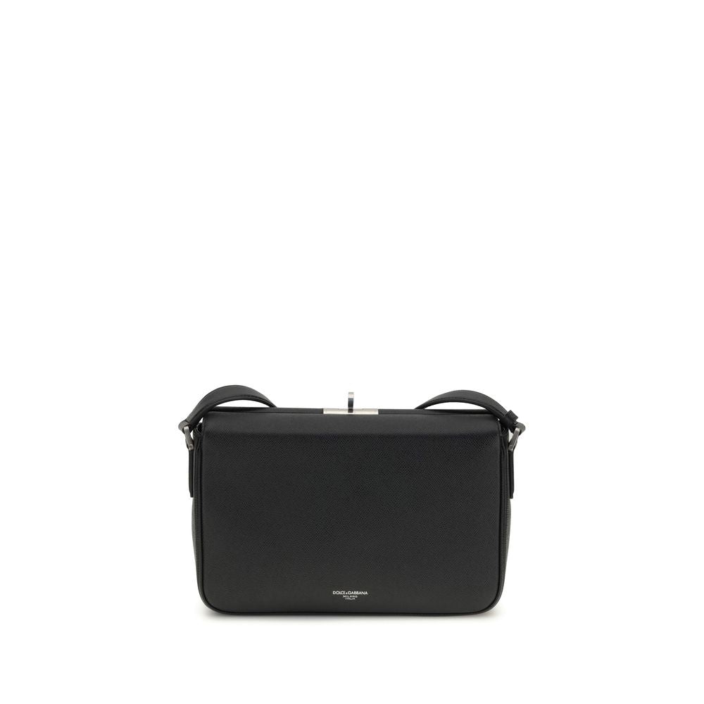 Dolce & Gabbana – Black Marlene Calf Leather Shoulder Bag
