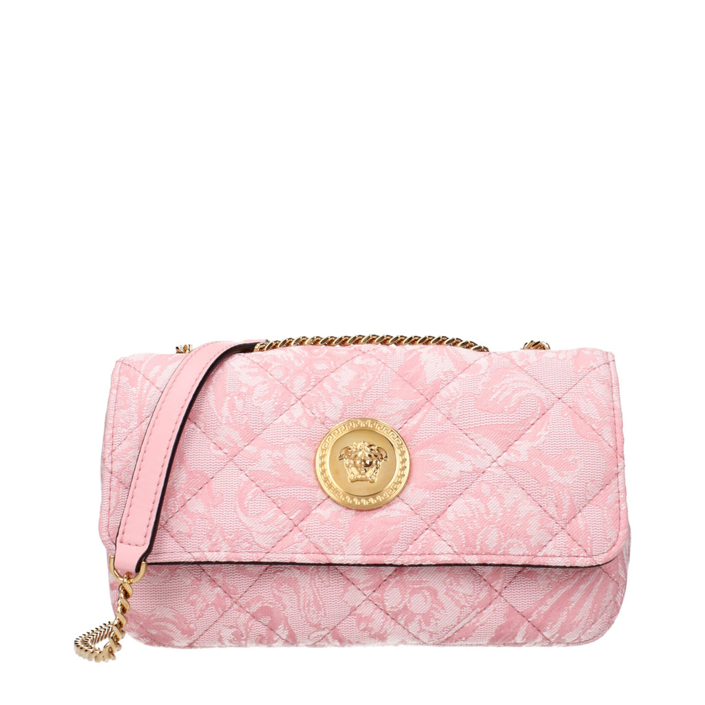 Versace – Pink Fabric Shoulder Bag