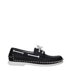 Christian Louboutin – Black Leather Slip-On Loafers