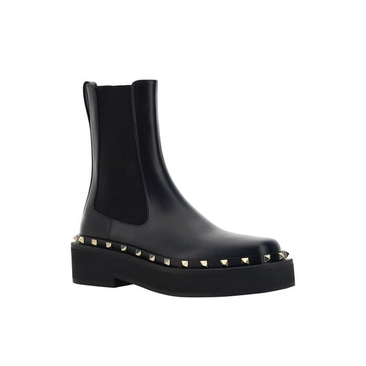 Valentino Garavani – Rockstud M-Way Leather Ankle Boots