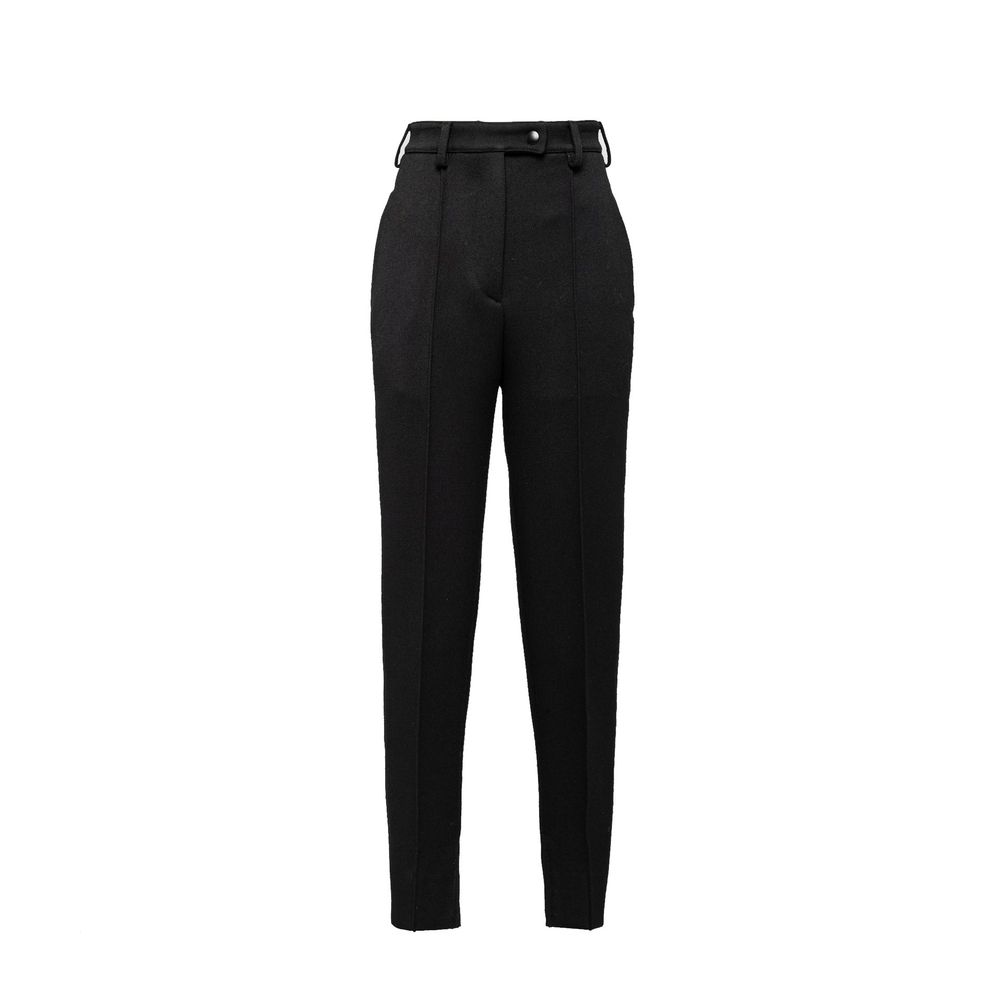 Prada - Black Virgin Wool Dress Pants