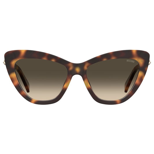 Moschino – Brown Havana Acetate Sunglasses