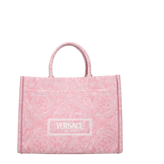 Versace – Pink Fabric Medium Handbag