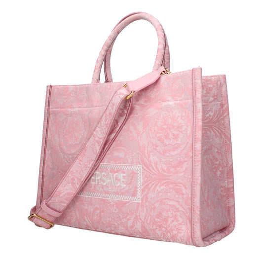 Versace – Pink Fabric Medium Handbag
