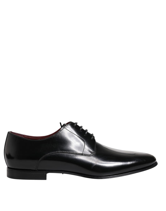 Dolce & Gabbana – Black Calfskin Derby Dress Shoes