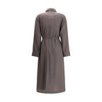 Fendi - Brown Silk Casual Dress