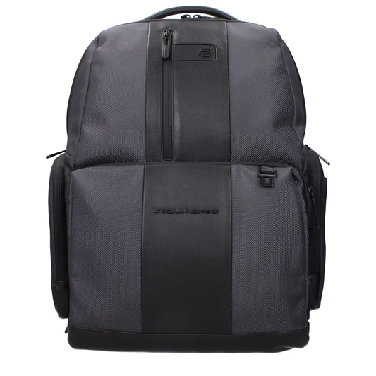 Piquadro – Gray Recycled Nylon Backpack