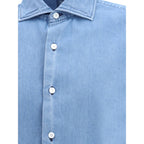 Finamore - Blue Denim Shirt