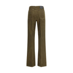 Saint Laurent - Green Cotton Casual Pants
