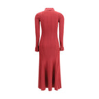 Self-Portrait - Red Viscose Casual Dress