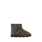 Brunello Cucinelli – Leather Ankle Boots with Buckle