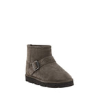 Brunello Cucinelli – Leather Ankle Boots with Buckle