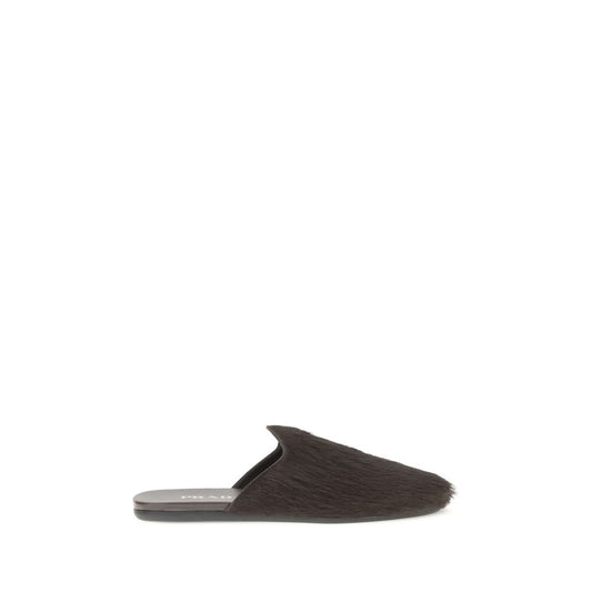 Prada – Leather Mules with Logo