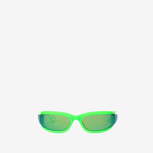 Bottega Veneta – Green Acetate Sunglasses