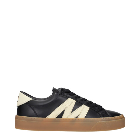 Moncler – Black Leather Low-Top Sneakers
