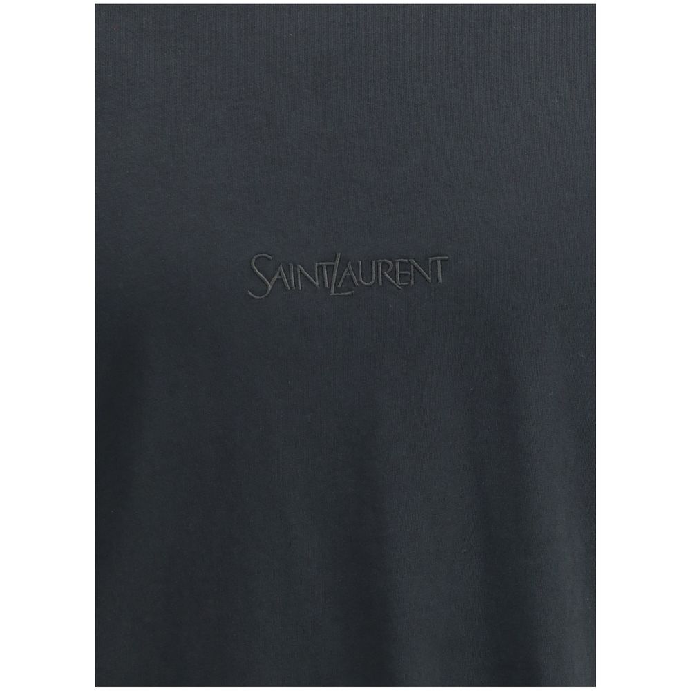 Saint Laurent - Black Cotton T-Shirt