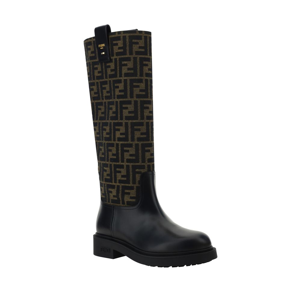 Fendi – FF Jacquard Boots